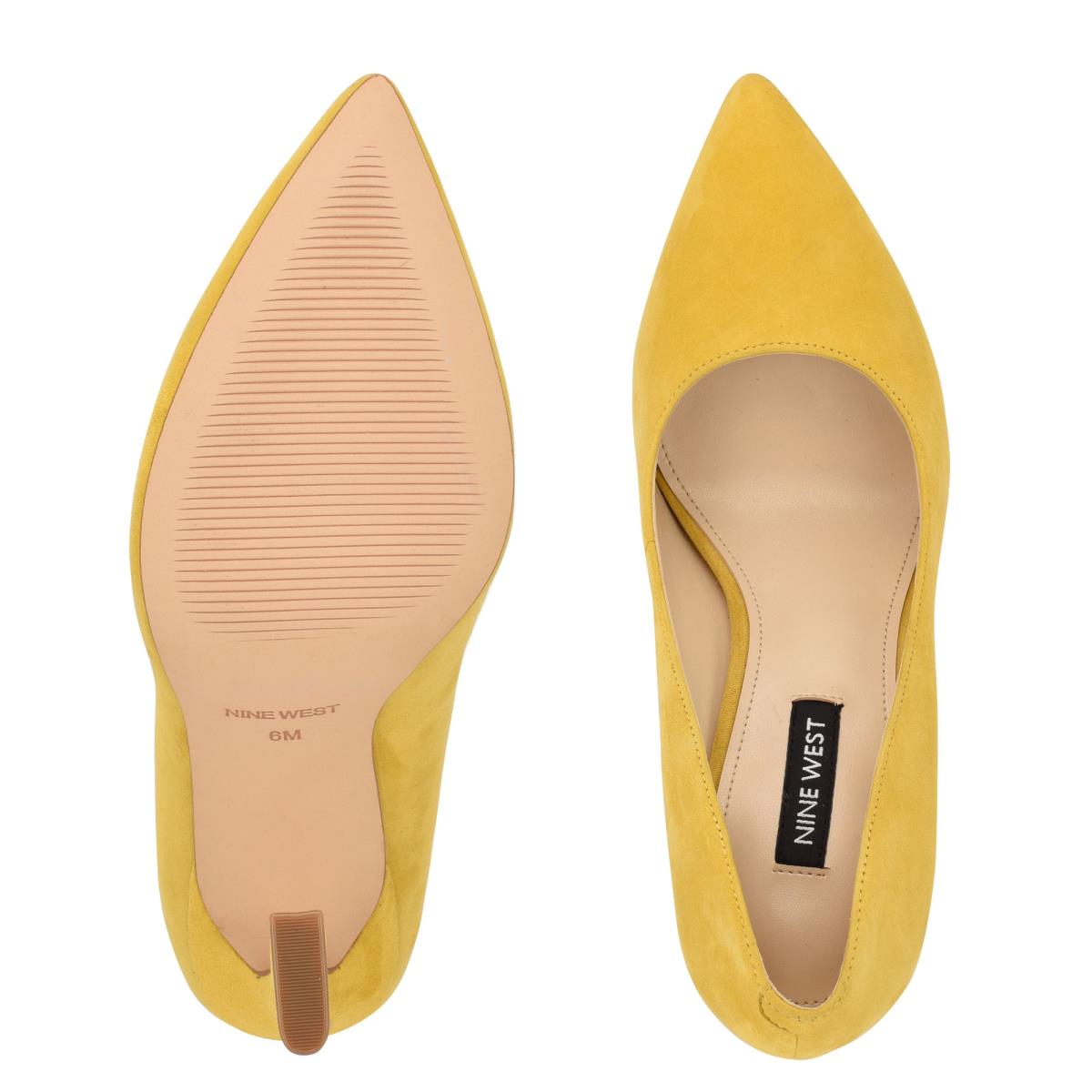 Nine West Trendz Pointy Kappe Gelb | 8547BUXKC