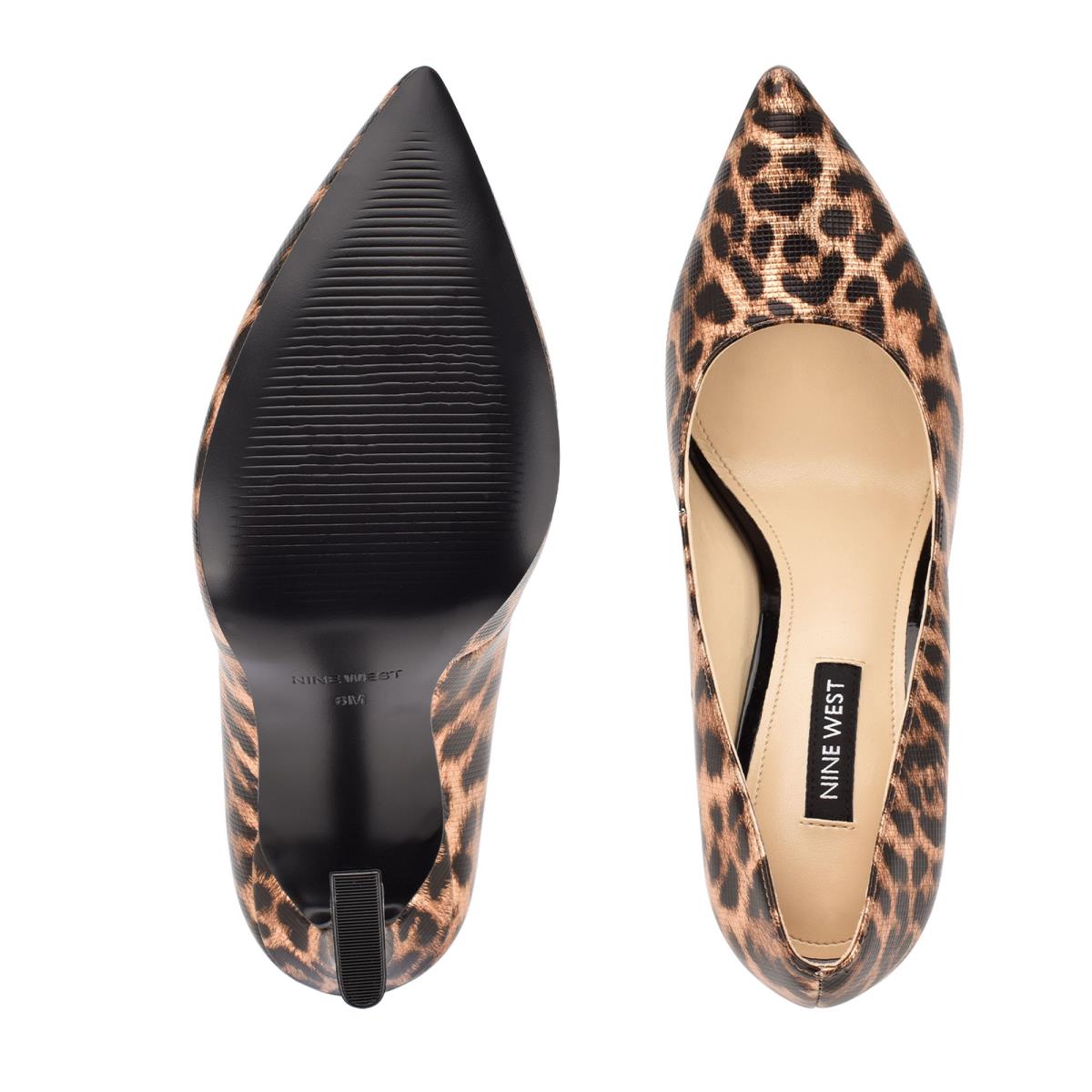 Nine West Trendz Pointy Kappe Leopard | 1938YGEXK