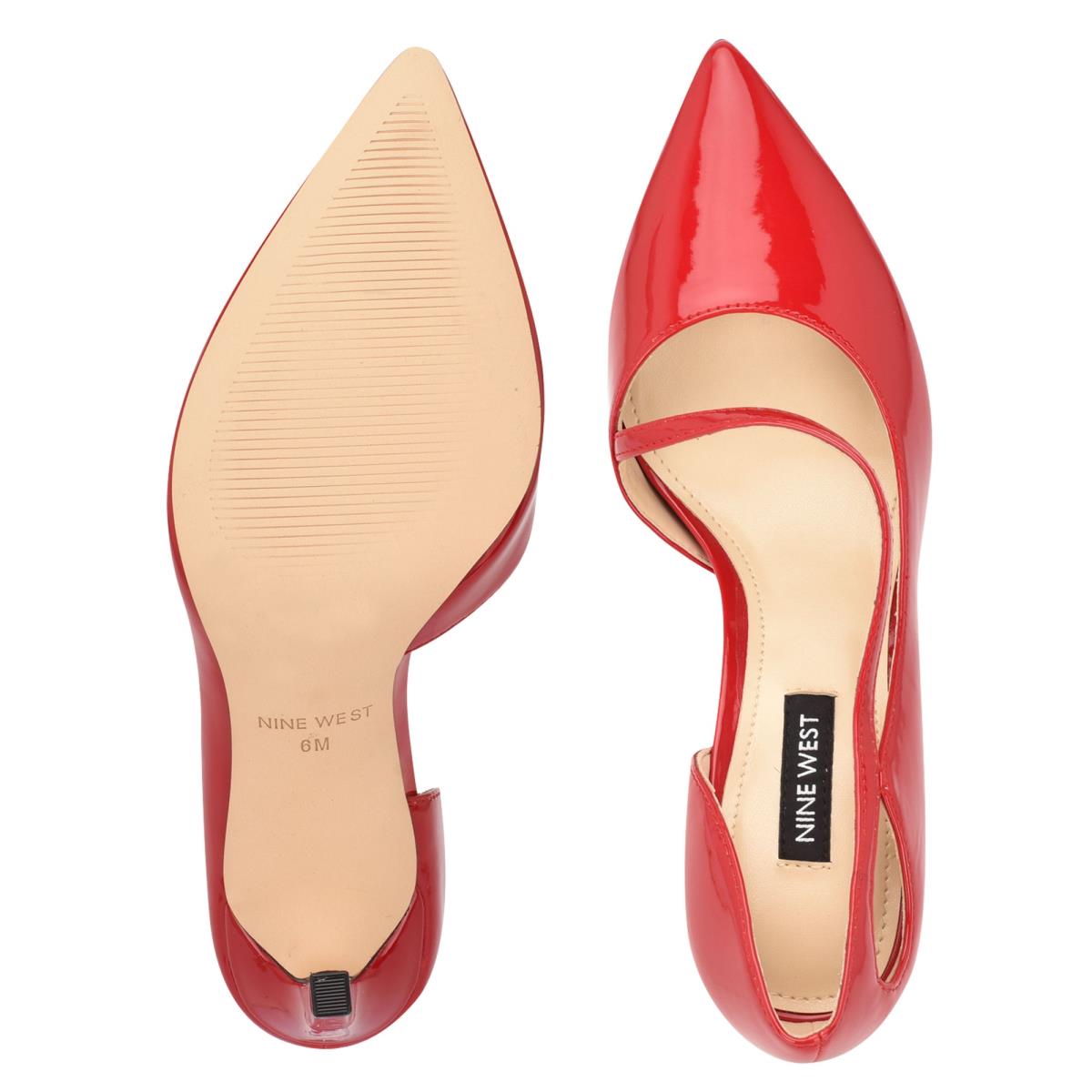 Nine West Twirl Pointy Kappe Rot | 0347QCMAD