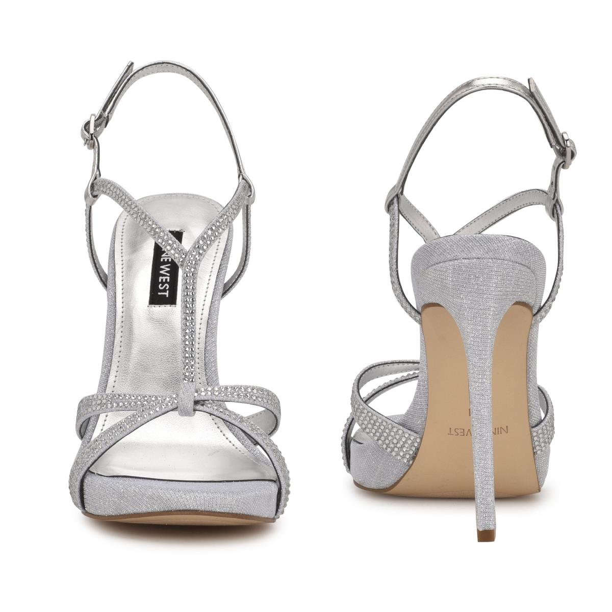 Nine West Ulliy Absatz Silber | 9137ETVCD