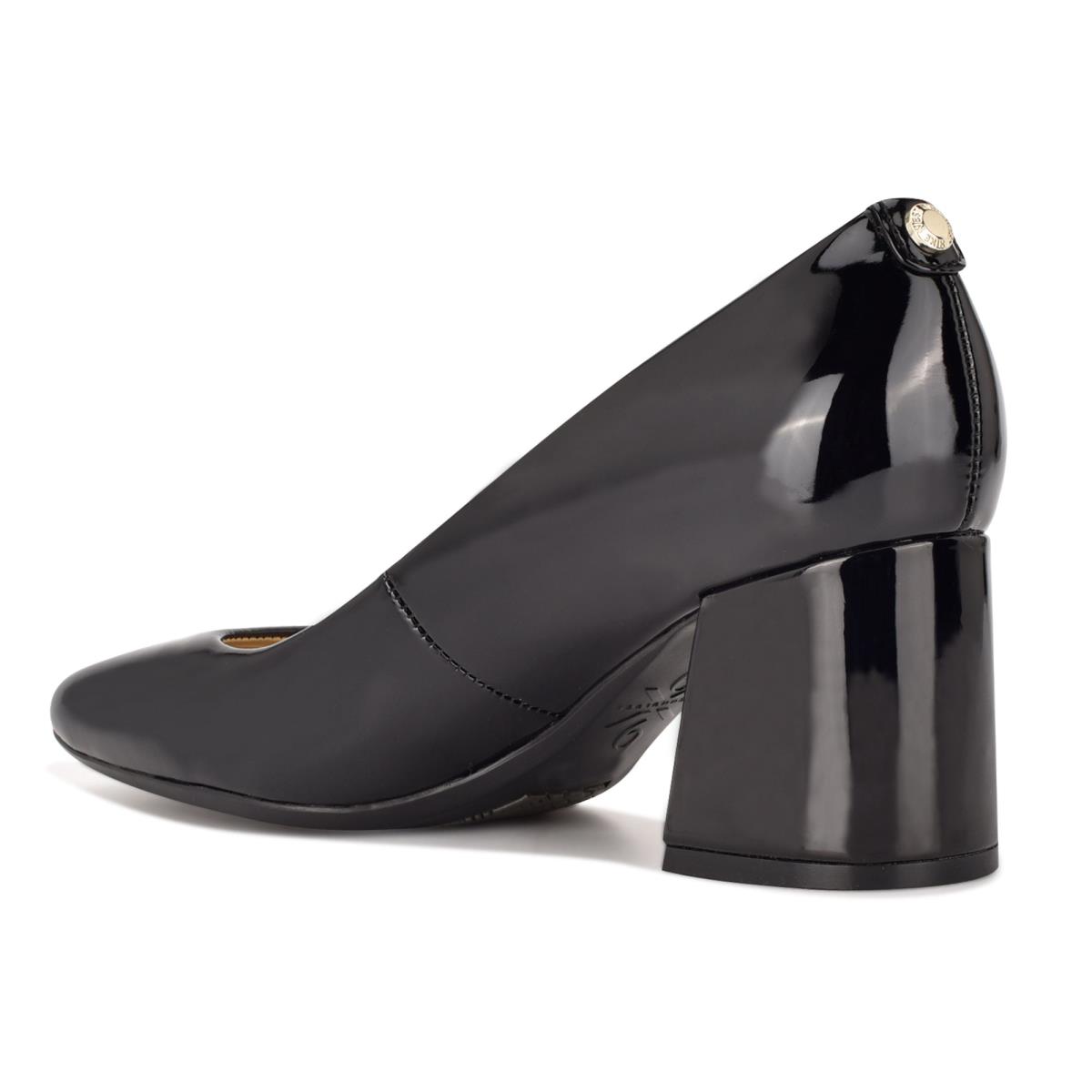 Nine West Vibe 9x9 Block Heel Schwarz | 1764ZLVXH