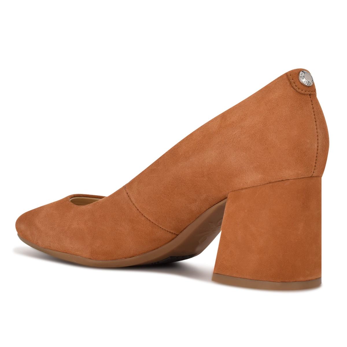 Nine West Vibe 9x9 Block Heel Senfgelb | 7986AIDGR